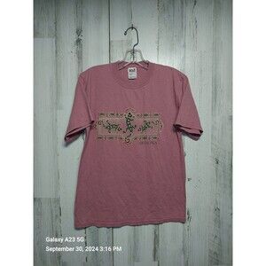 Vintage Arizona Pink Tee Small Lizard Southwest